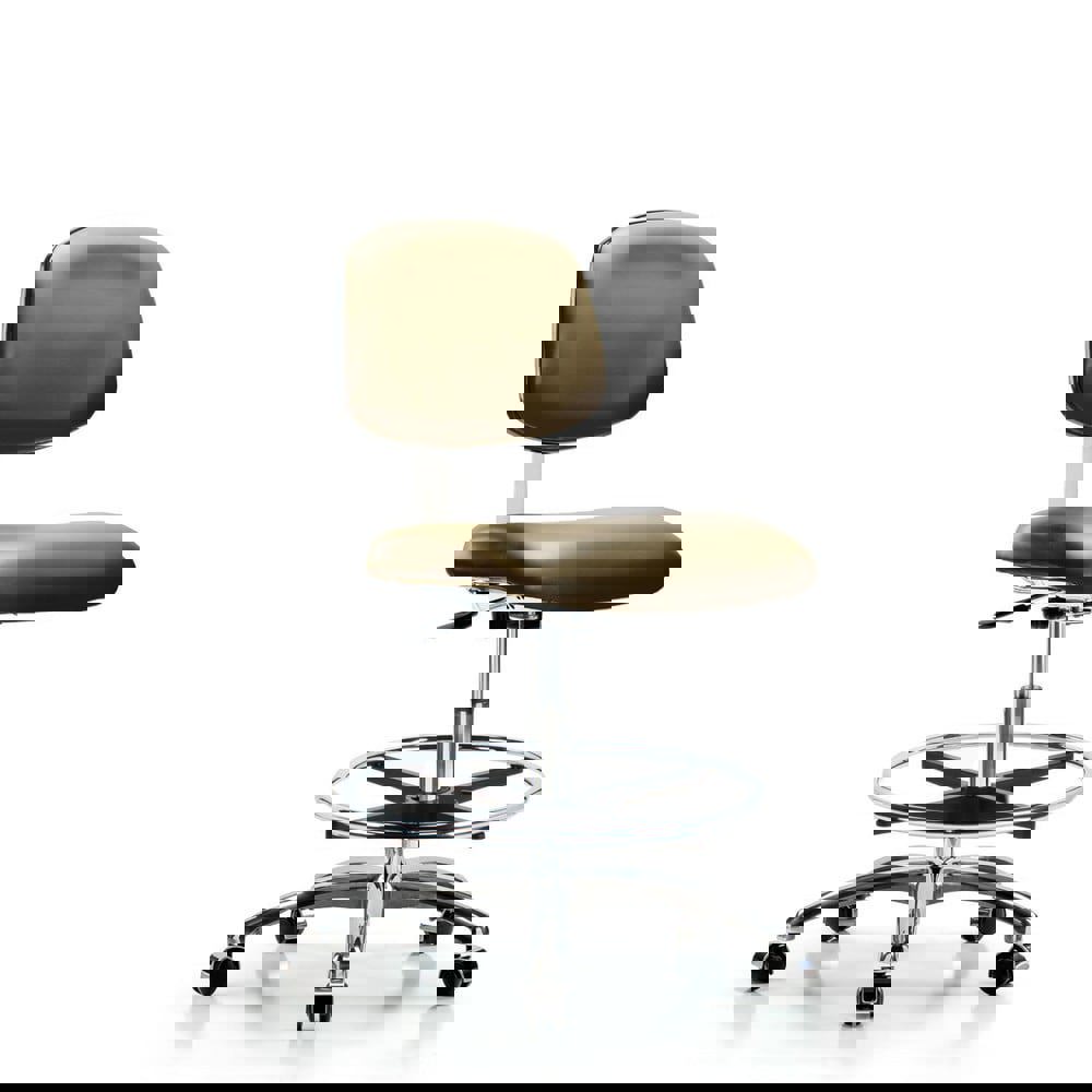 Task Chair: Vinyl, Taupe